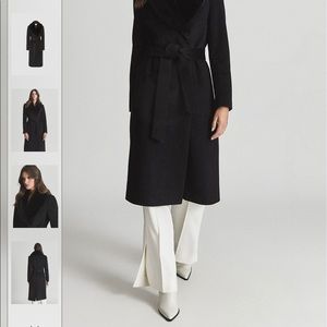 Reiss Pacey Coat black size 2